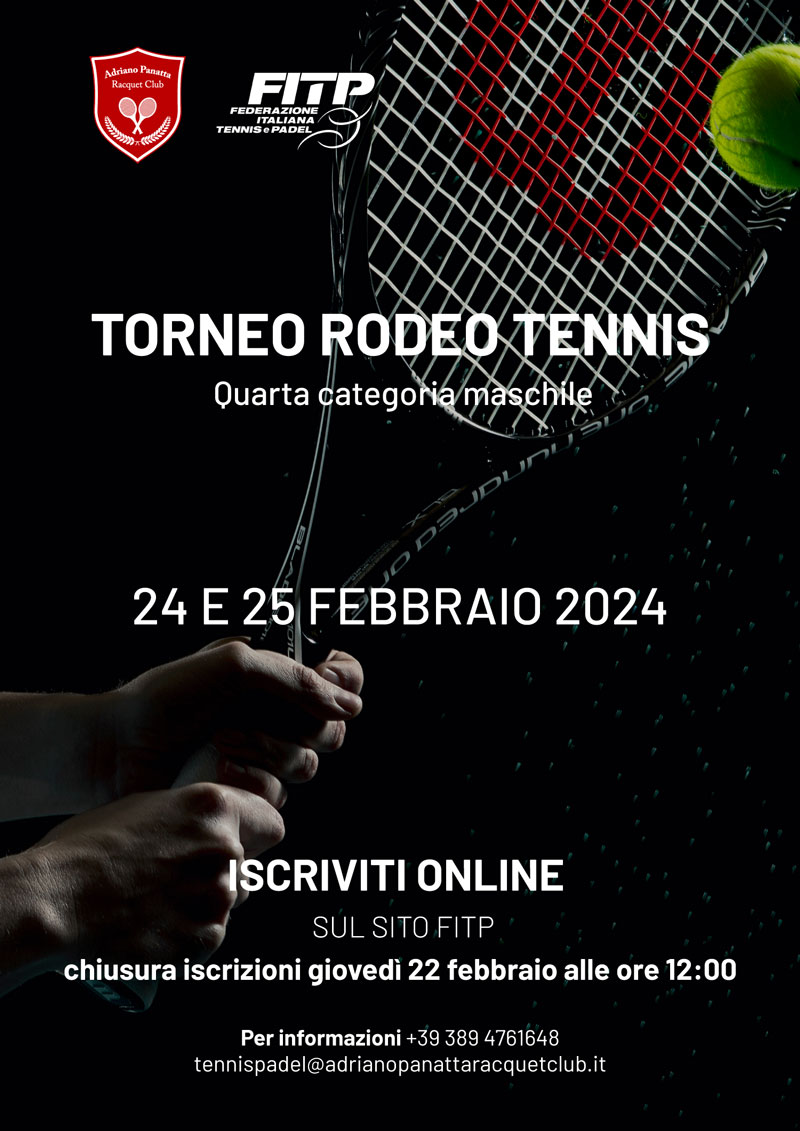 Torneo di Tennis a Treviso rodeo maschile IV categoria. Adriano Panatta Racquet Club