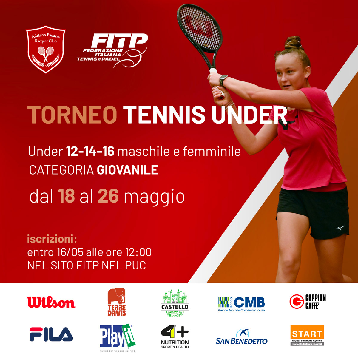torneo di tennis giovanile under 16 treviso Panatta