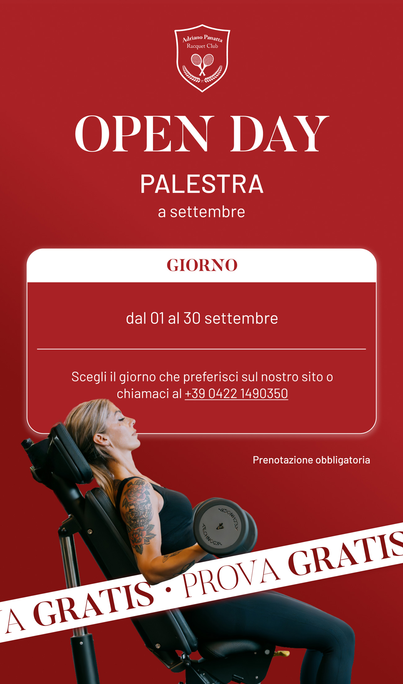 promo palestra treviso panatta open day