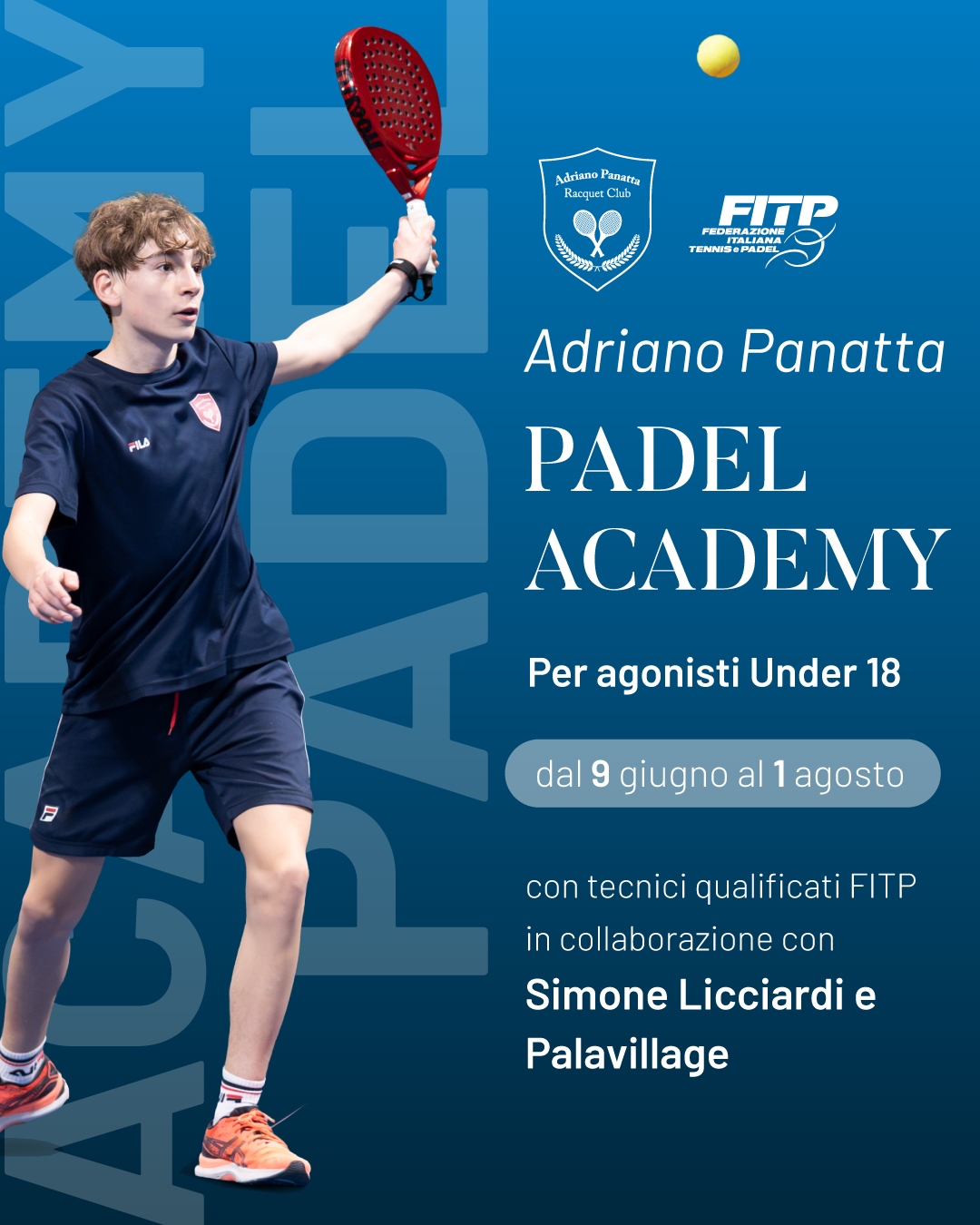 scuola padel estate treviso panatta