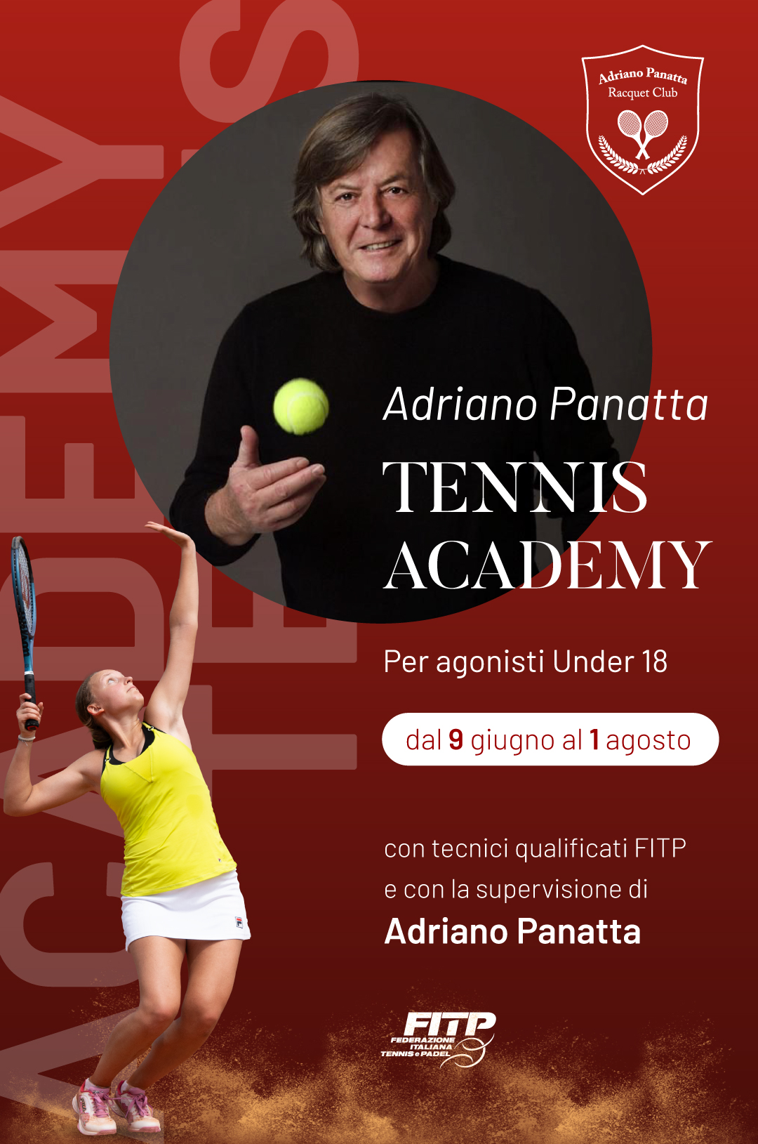 scuola tennis academia estiva under 18 panatta treviso