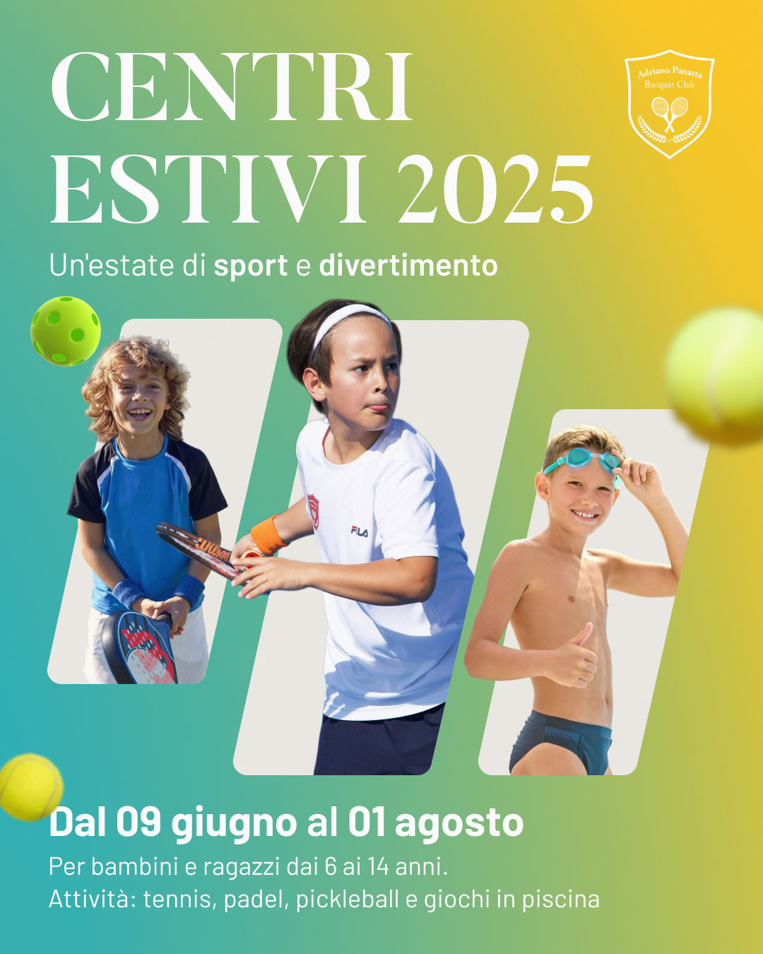 centri estivi treviso 2025 panatta