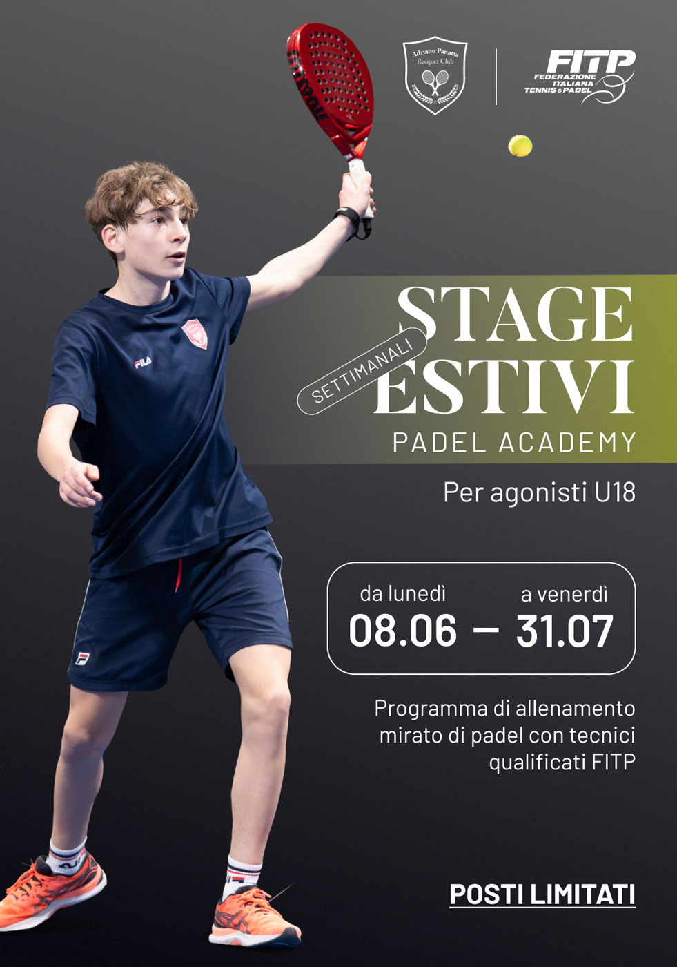 stage estivo padel treviso panatta
