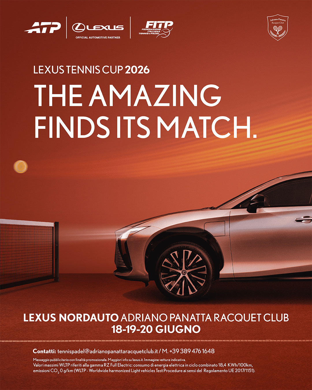 torneo tennis treviso lexus giugno 2026 panatta